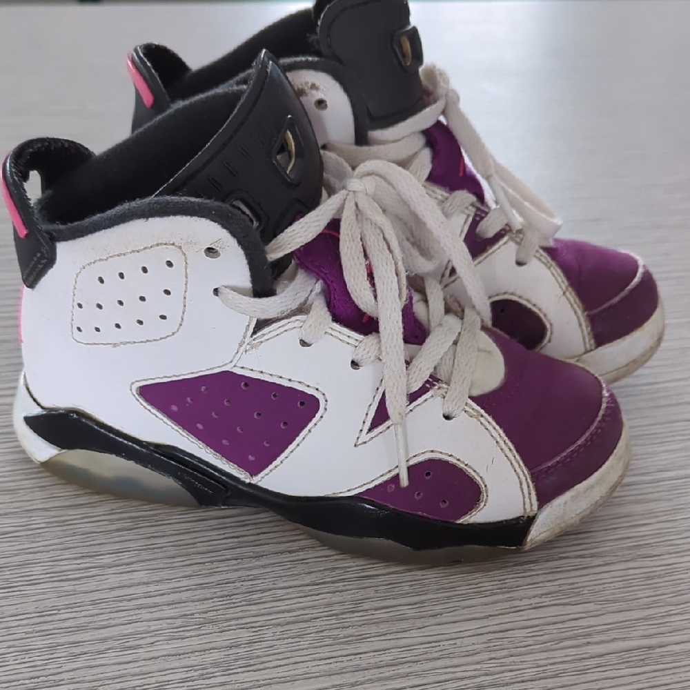 Kids Purple and White Sneakers
